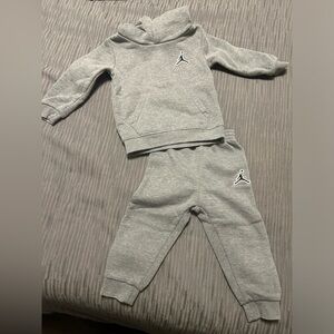 Gray Jordan tracksuit size 24 months toddler